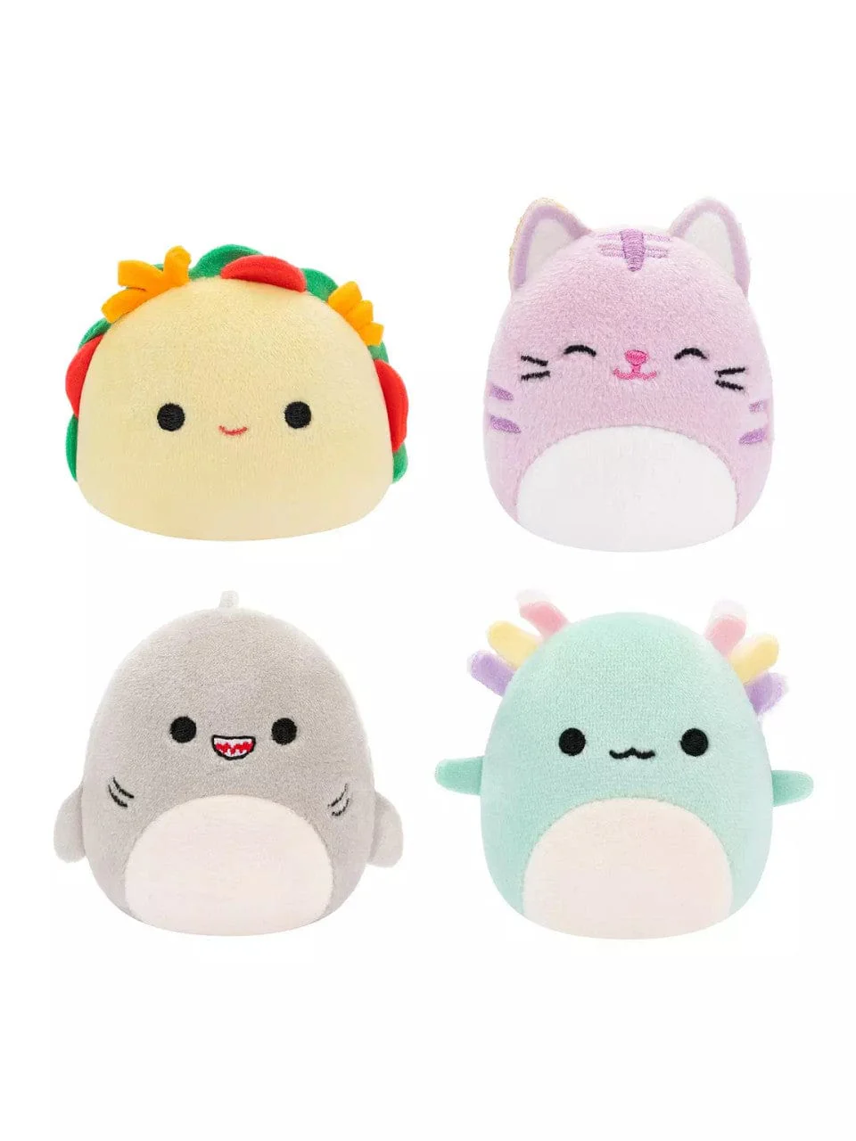 4 Pack Of Micromallows Irina Tabitha Tex Gordon By Original Squishmallows