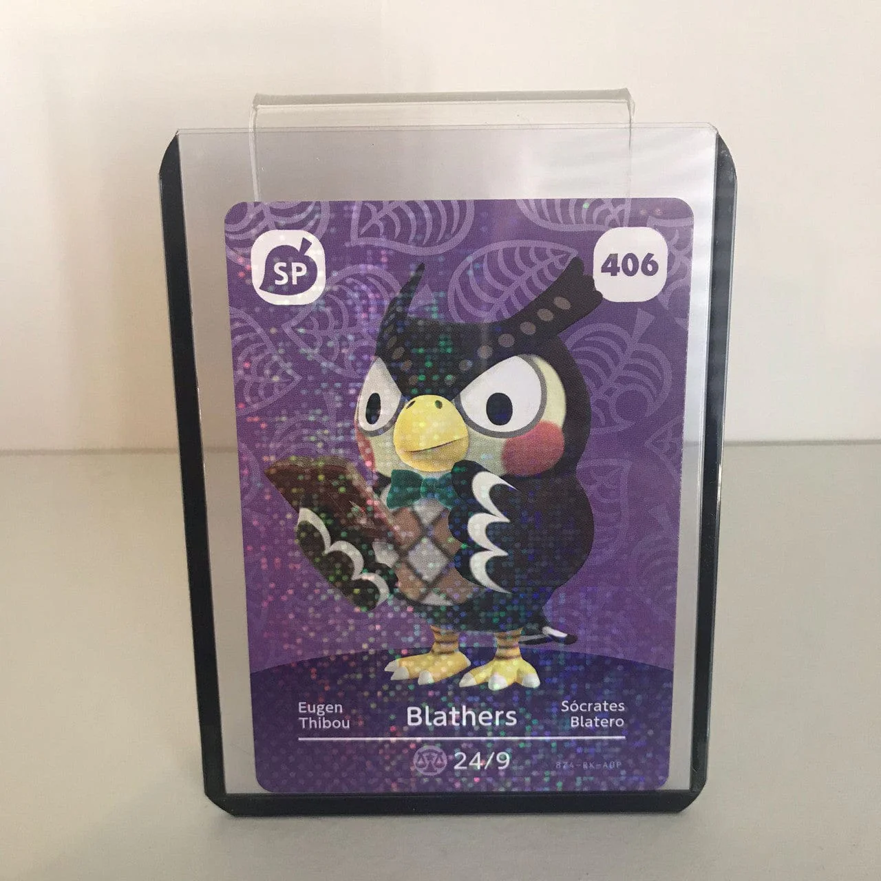 Animal Crossing Amiibo Card Series 5 Blathers No. 406