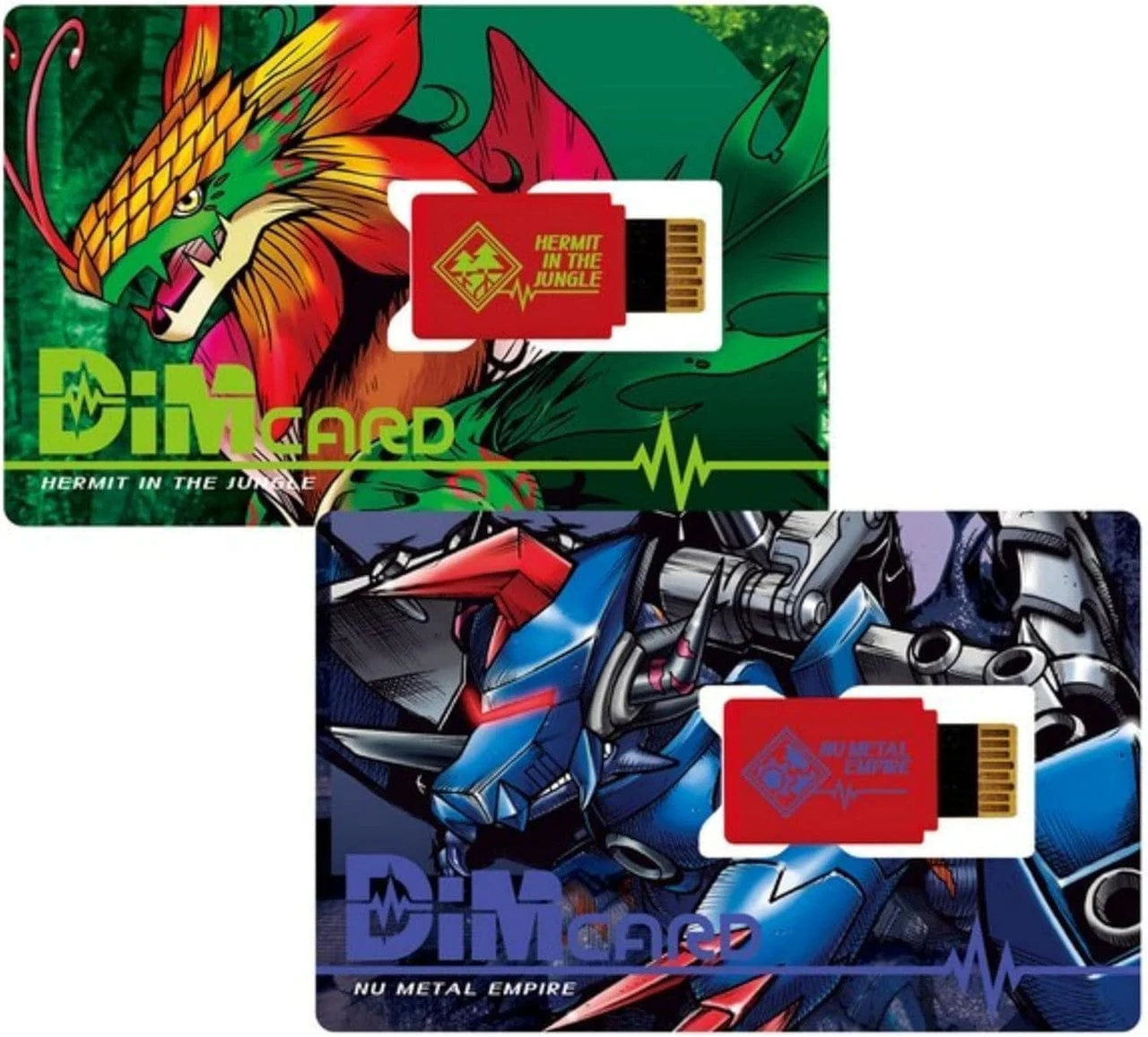 Bandai Digimon Hermit In The Jungle And Nu Metal Empire DIM Cards DIM Card Expansions For The Vital Bracelet