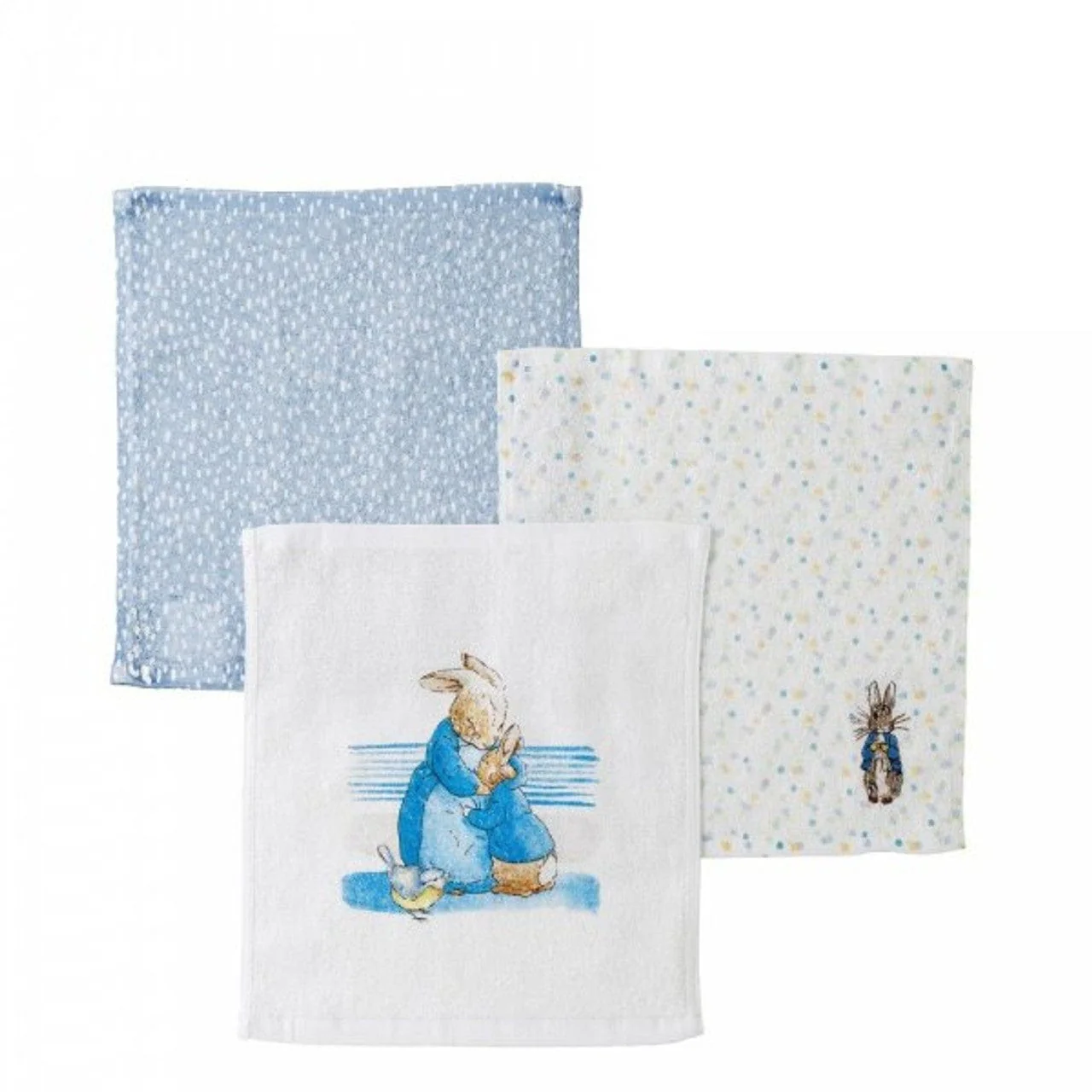 Beatrix Potter Peter Rabbit Set Of 3 Face Cloths