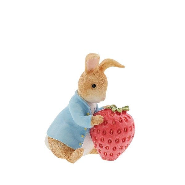 Beatrix Potter Peter Rabbit with Strawberry Figurine - Image 2