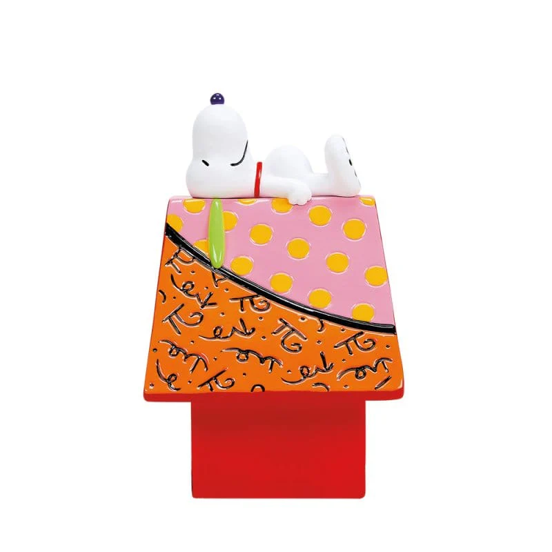 Britto Peanuts Snoopy on Doghouse Figurine 6019028 - Image 3