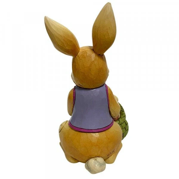 Bunny with Easter Basket Mini Figurine By Jim Shore 6010275 - Image 2