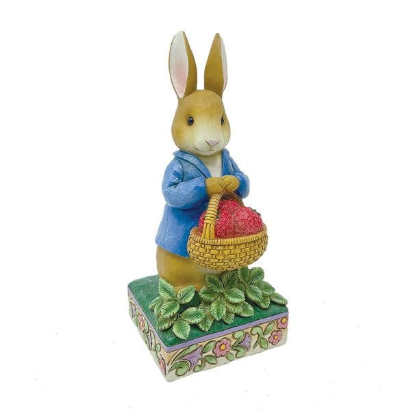 Beatrix Potter Peter Rabbit with Basket of Strawberries Figurine By Jim Shore 6012489 - Image 3