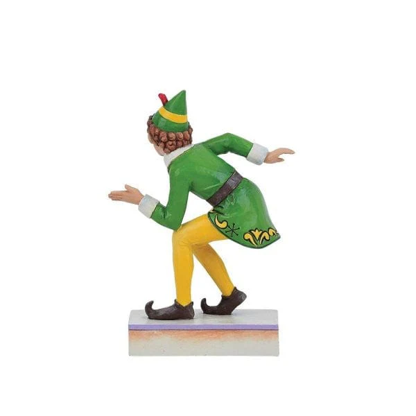 DAMAGED BOX - Buddy Elf Smiling is My Favourite (Crouching Pose Figurine) By Jim Shore - Image 4
