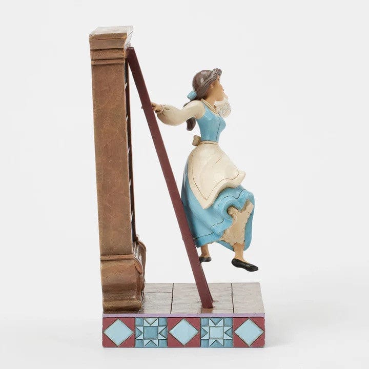 DAMAGED BOX - Disney Traditions A World of Books (Belle on bookcase) Figurine By Jim Shore 6016894 - Image 3