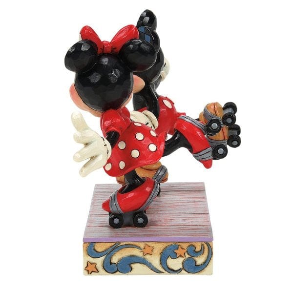 DAMAGED BOX - Disney Traditions Mickey and Minnie Roller Skating Figurine - Image 4