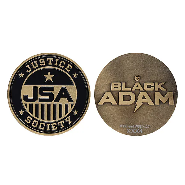 DC Black Adam Limited Edition Justice Society of America Medallion - Image 3