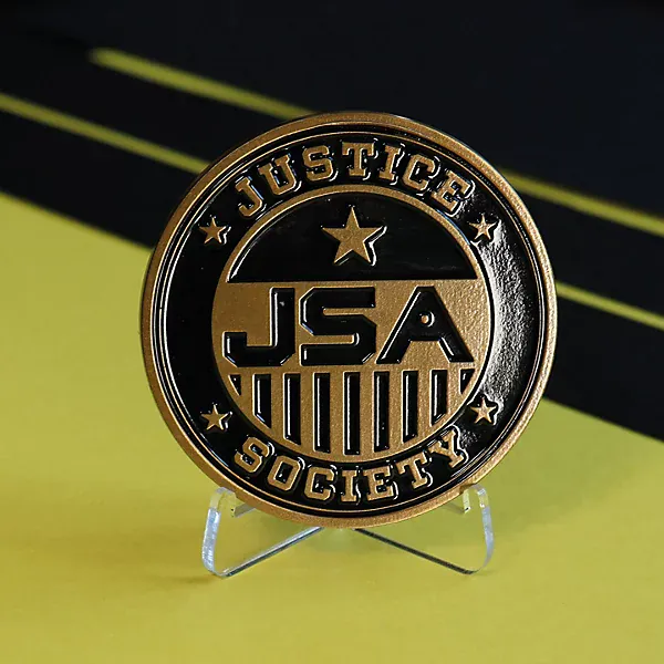 DC Black Adam Limited Edition Justice Society of America Medallion - Image 4