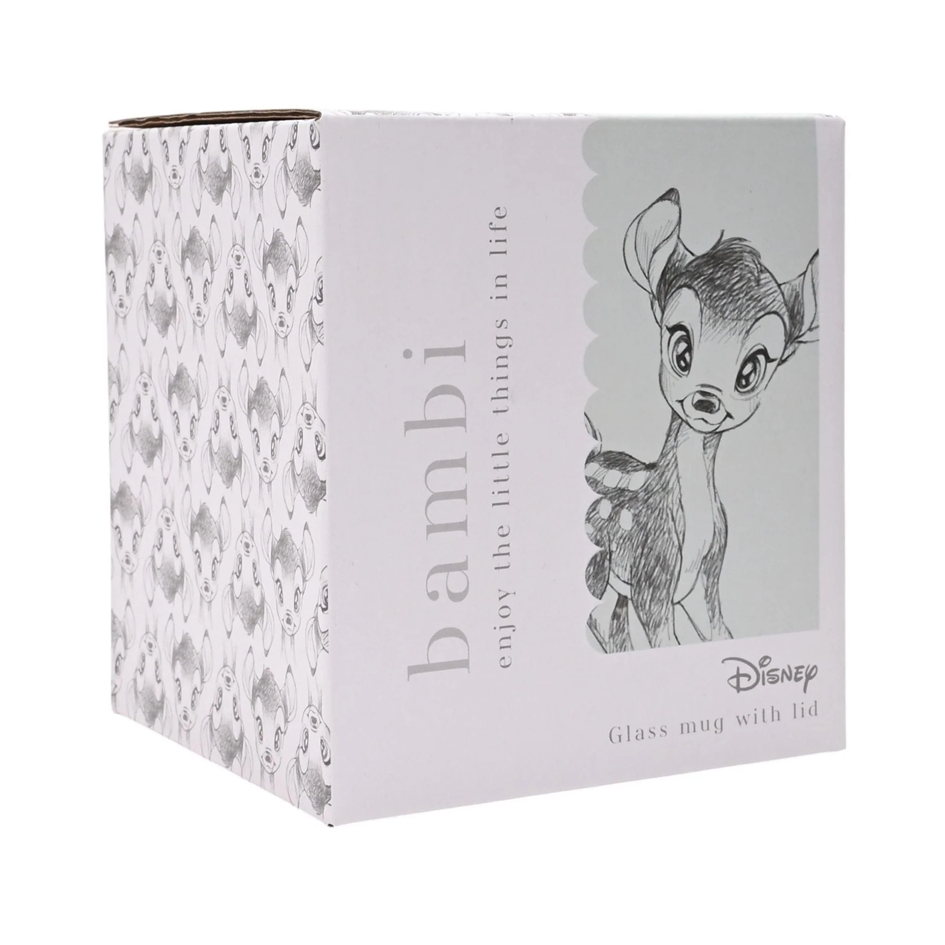 Disney Classic Collectable Glass Mug With Lid - Bambi - Image 5