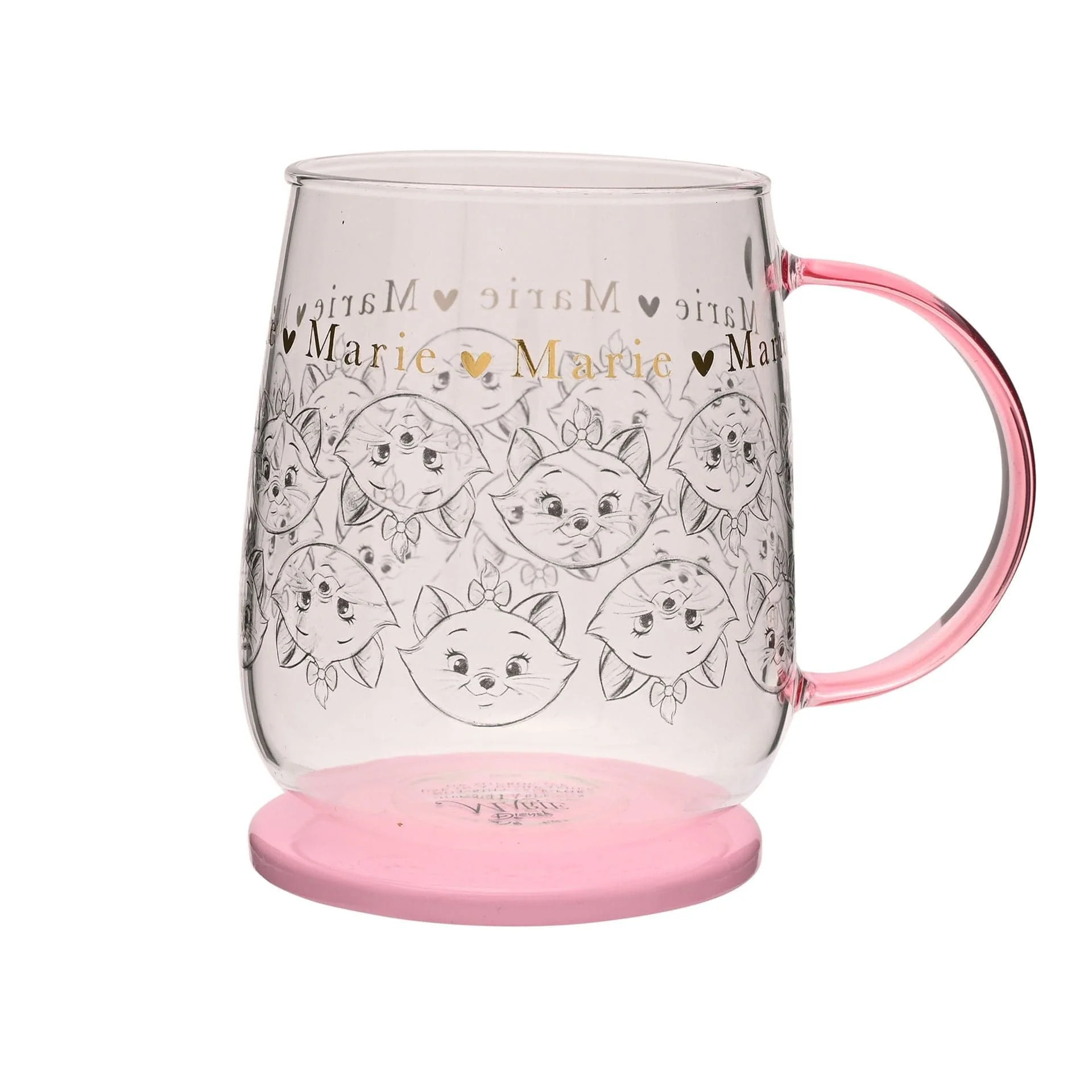 Disney Classic Collectable Glass Mug With Lid - Marie Aristocats - Image 3