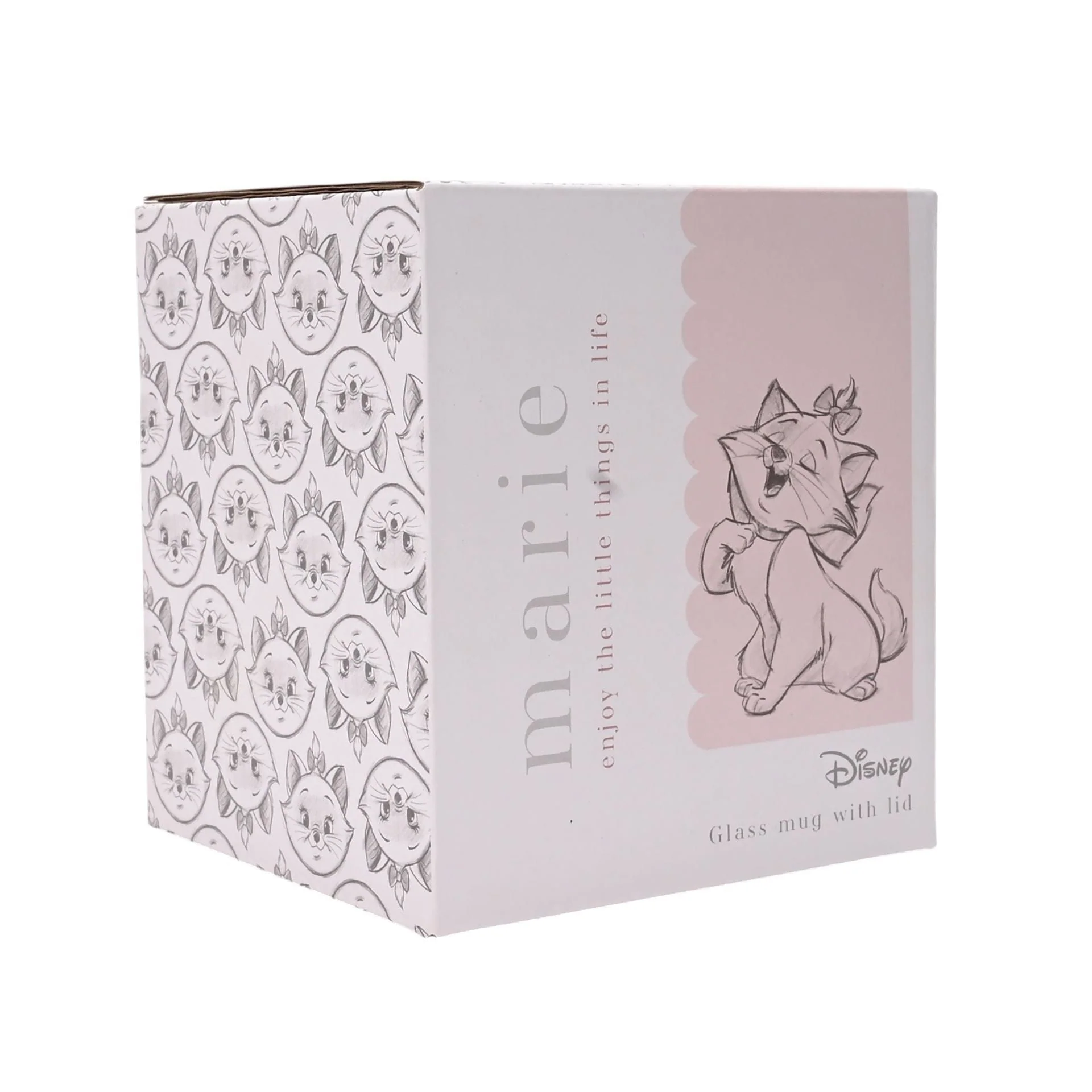 Disney Classic Collectable Glass Mug With Lid - Marie Aristocats - Image 5