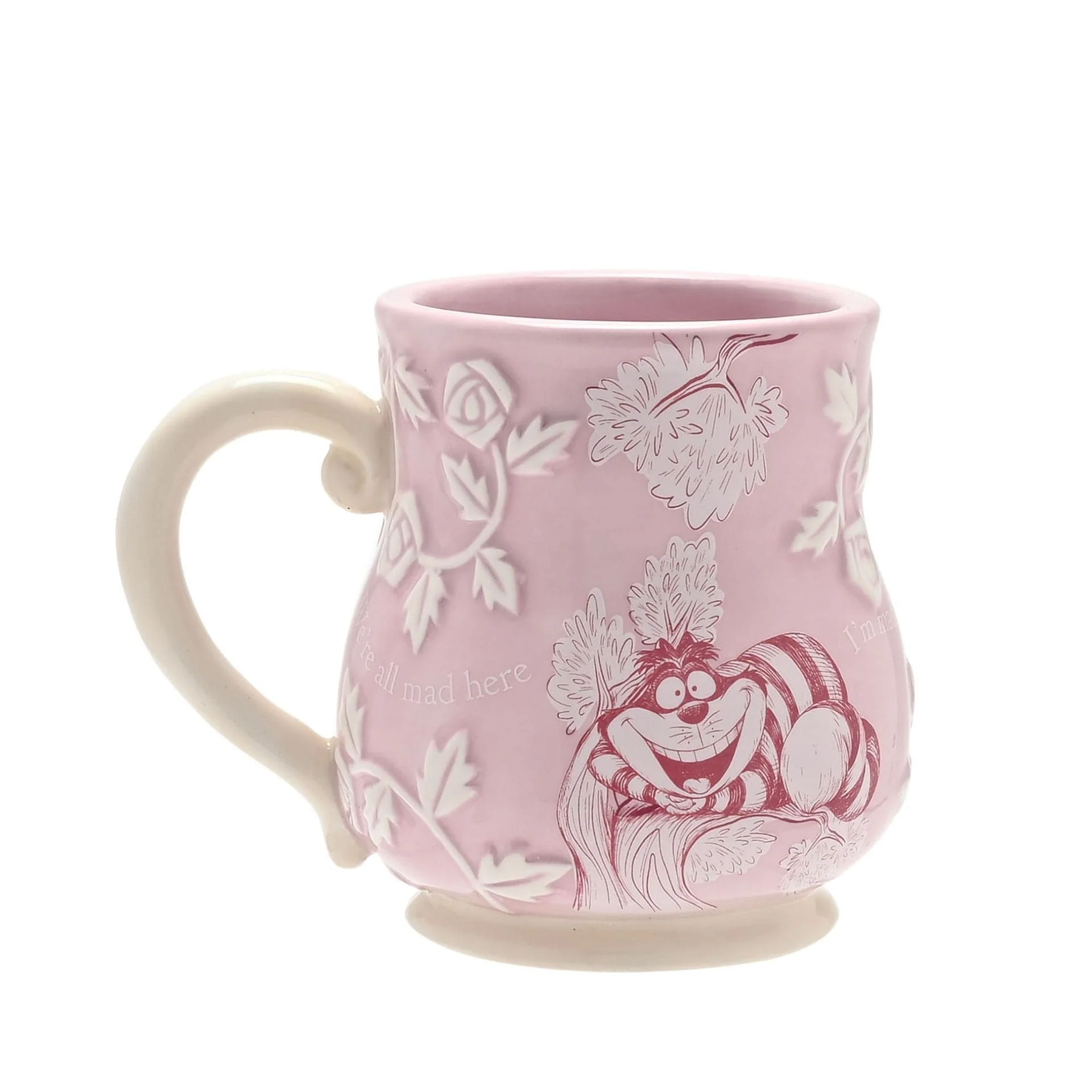 Disney Home Alice in Wonderland Embossed Mug - Cheshire Cat
