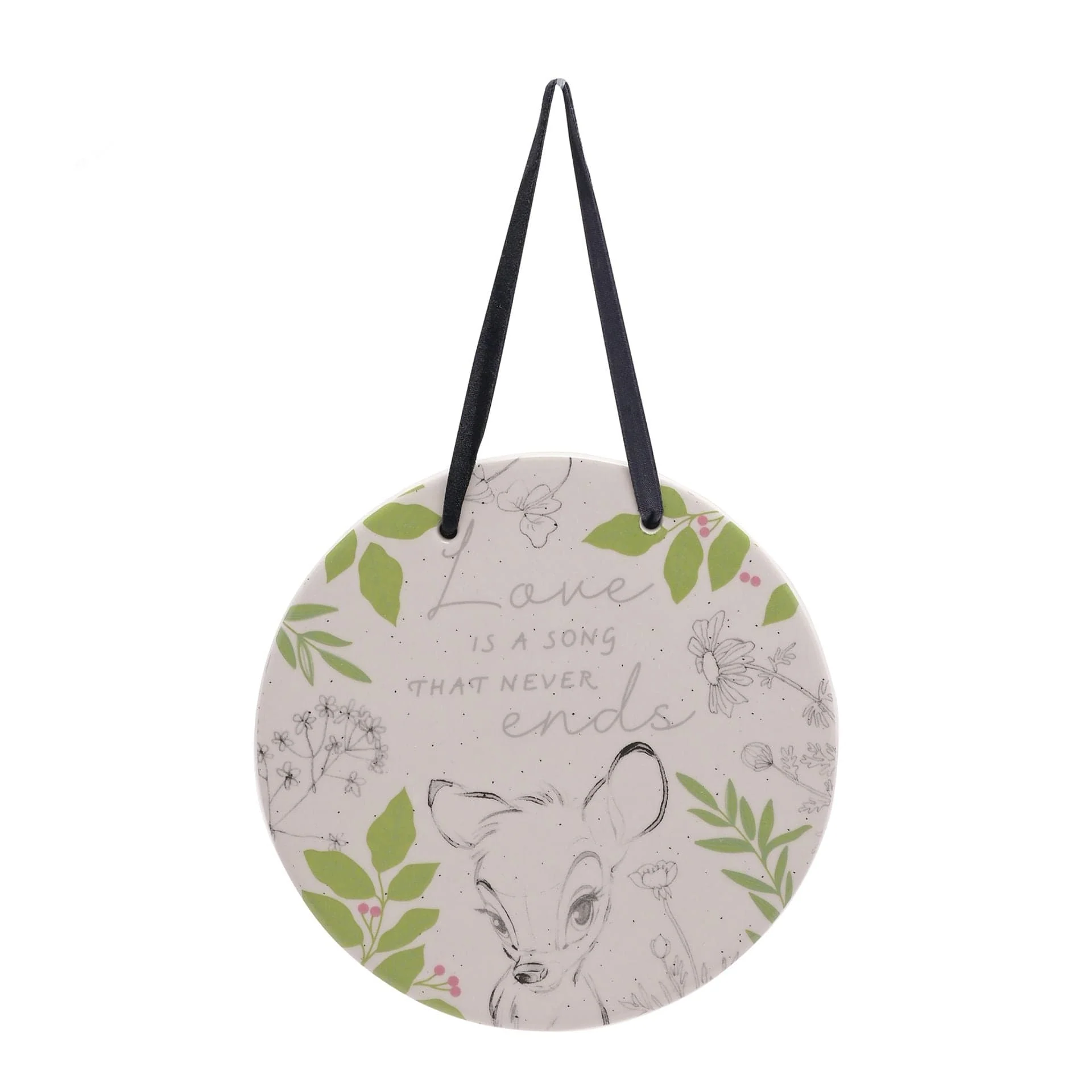 Disney Home Forest Friends Bambi Ceramic Plaque