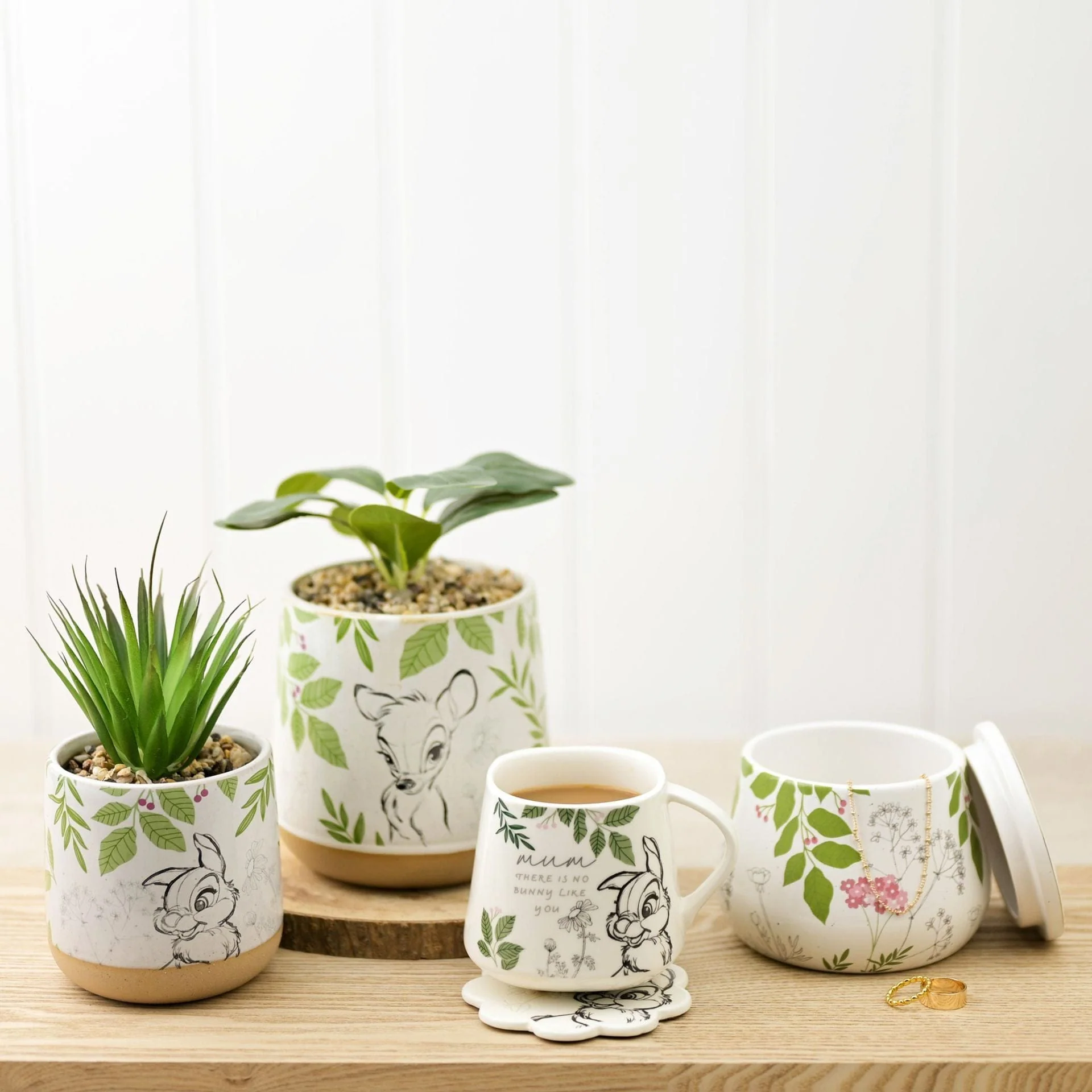 Disney Home Forest Friends Set of 2 Bambi Planters - Image 6