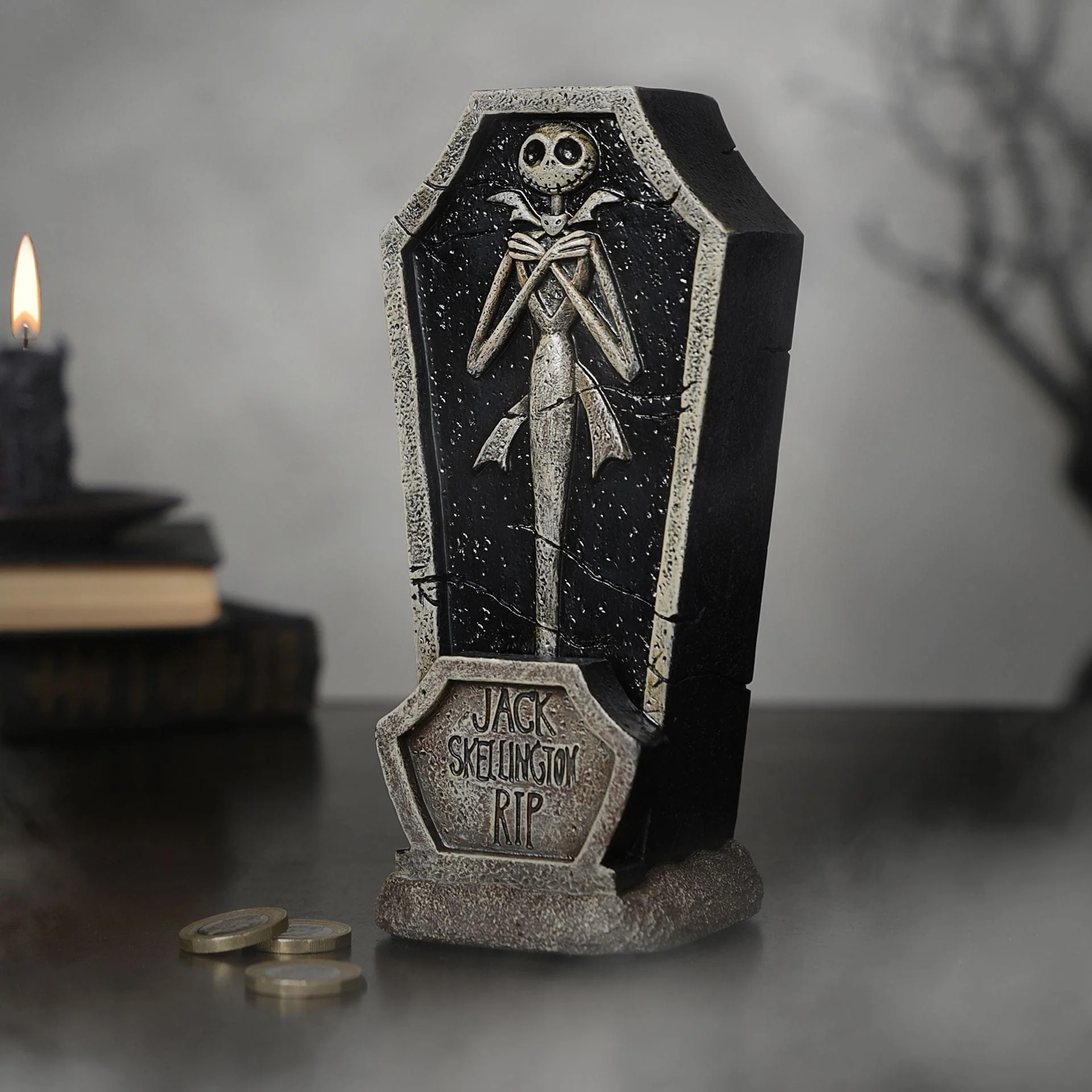 Disney Home Nightmare Before Christmas Coffin Money Box Jack Skellington - Image 3