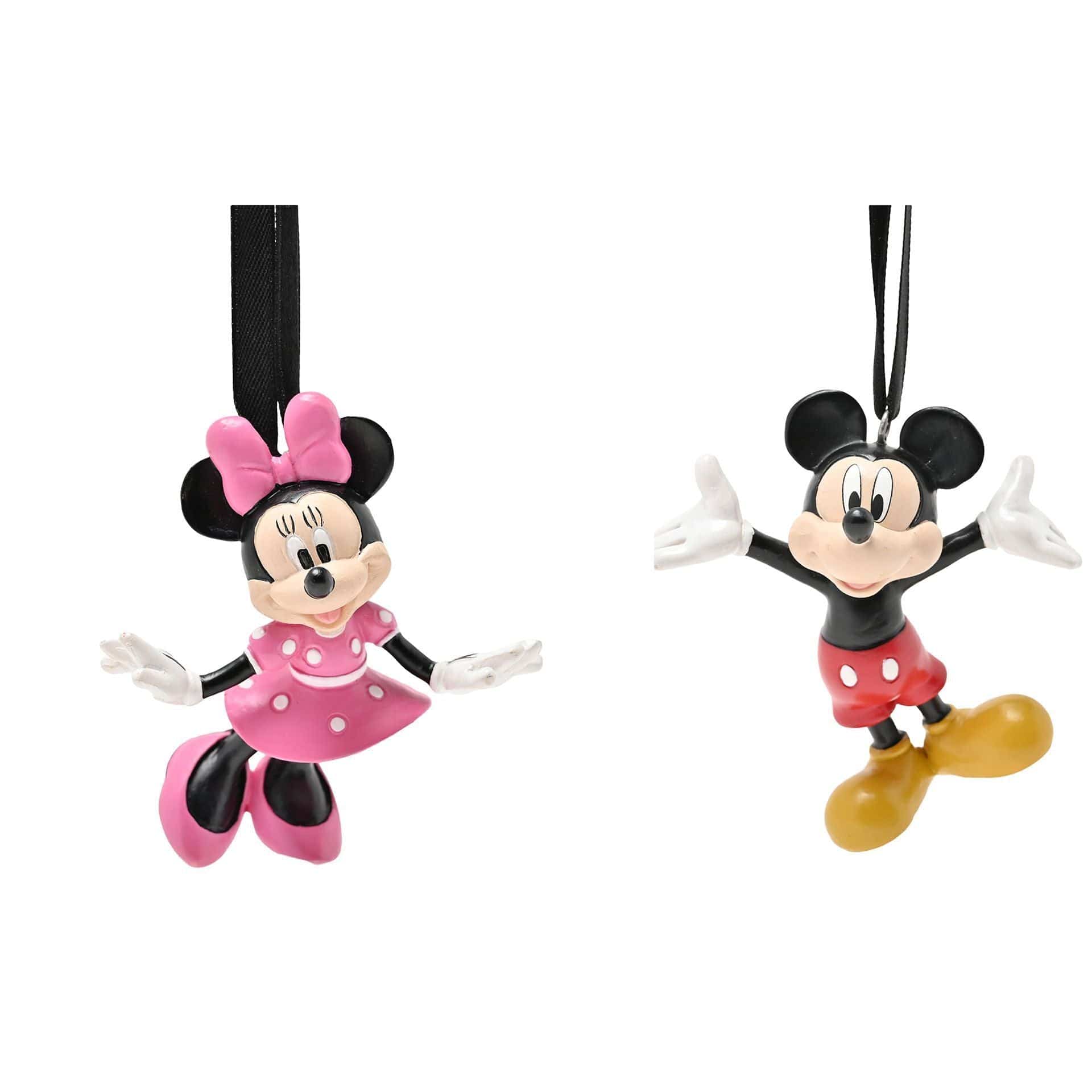 Disney Icons And Villains Resin Hanging Decorations Set of 2 - Mickey & Minnie