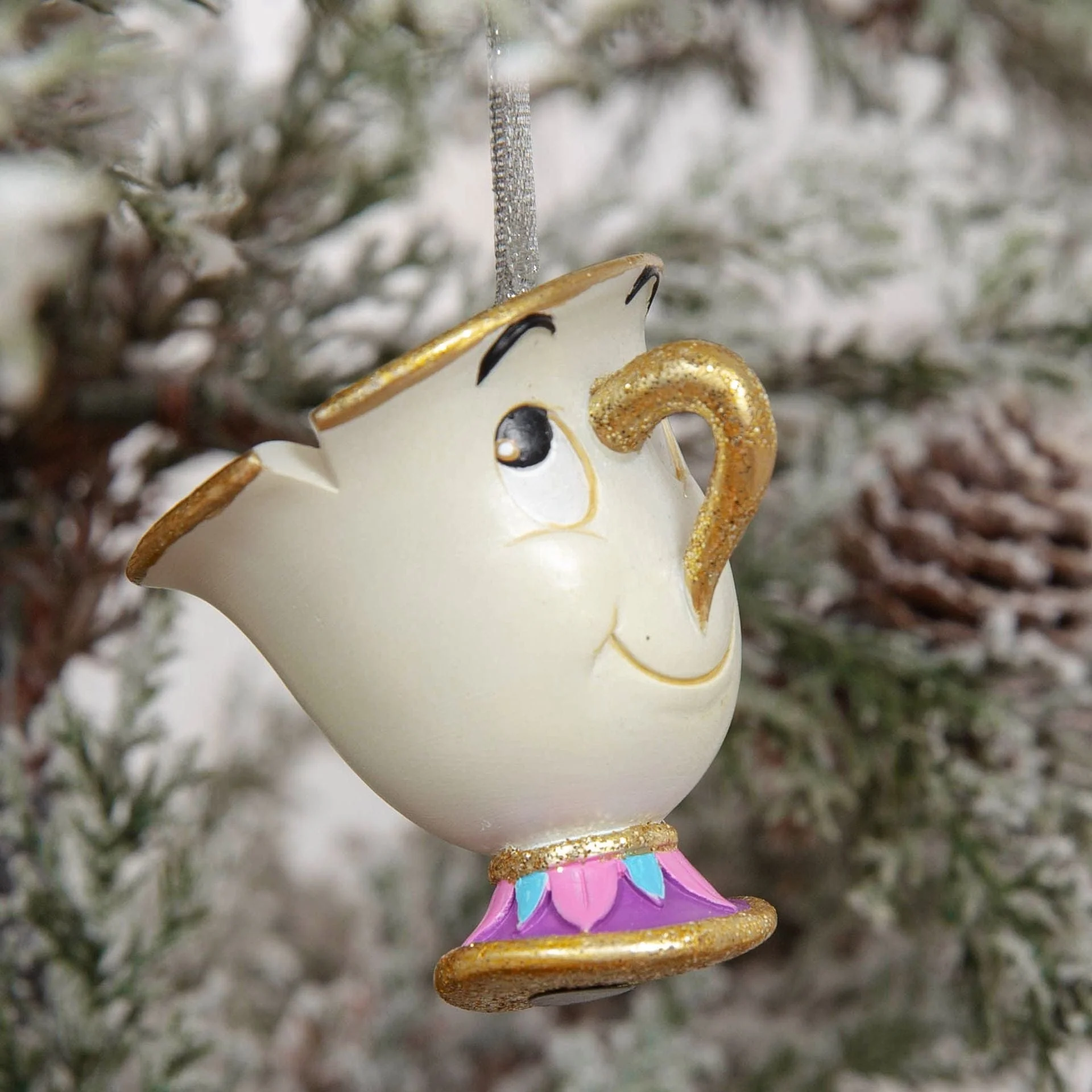 Disney Icons And Villains Set of 4 Beauty & The Beast Resin Hanging Decorations - Image 7