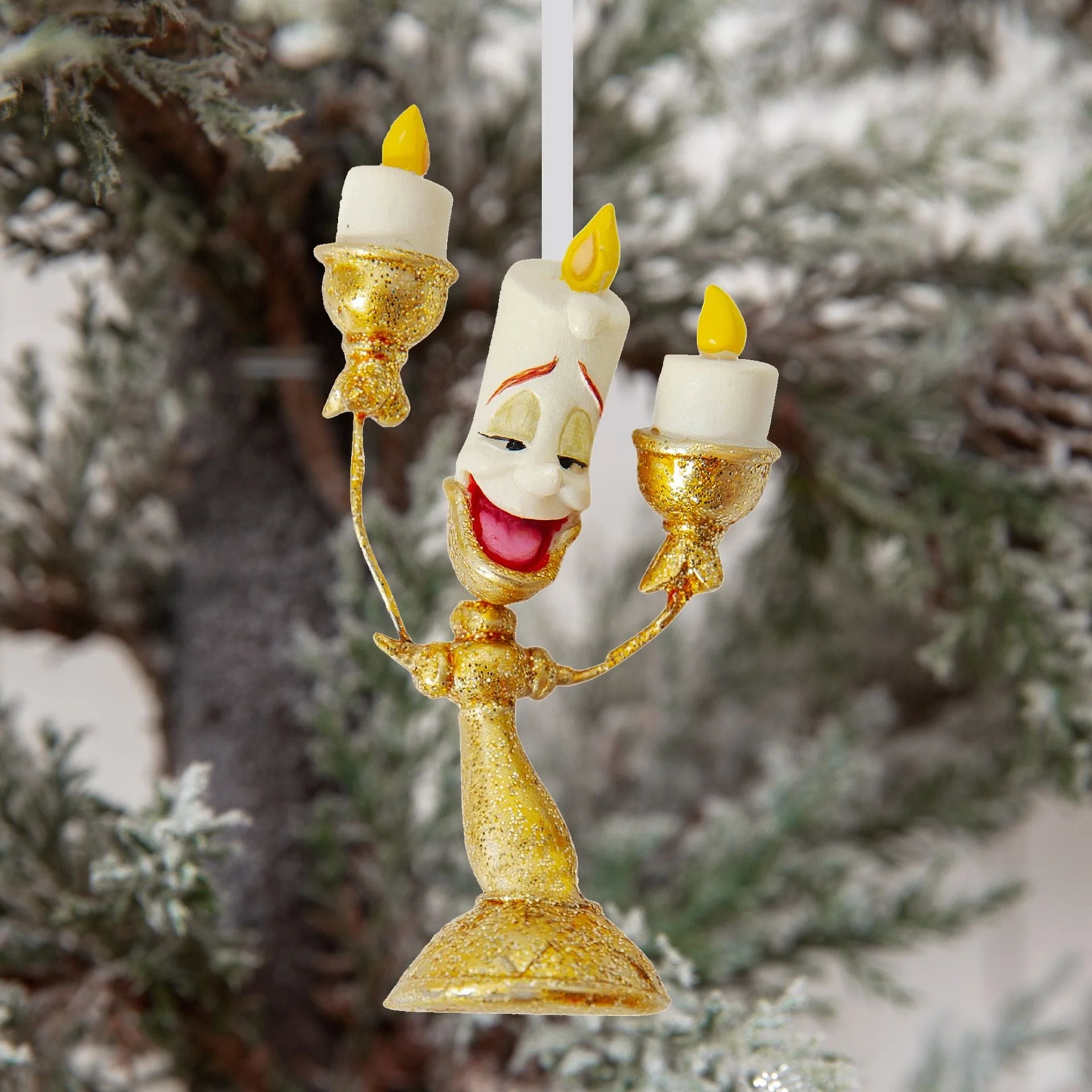 Disney Icons And Villains Set of 4 Beauty & The Beast Resin Hanging Decorations - Image 9