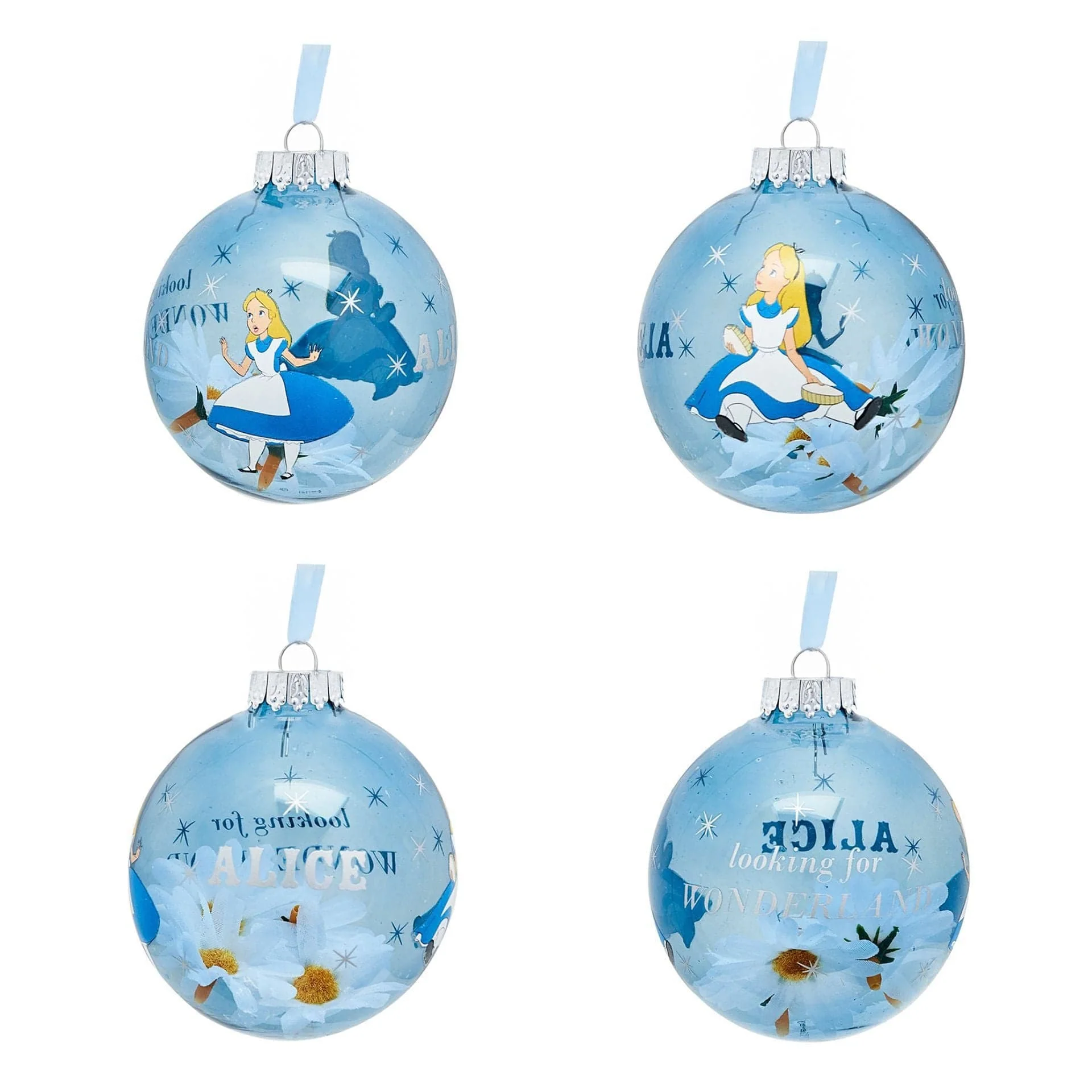 Disney Icons And Villains Set of 7 Baubles - Alice In Wonderland - Image 2