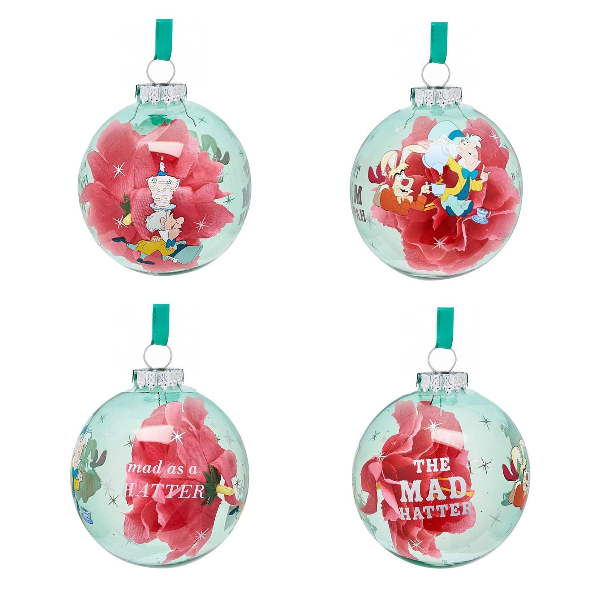 Disney Icons And Villains Set of 7 Baubles - Alice In Wonderland - Image 3