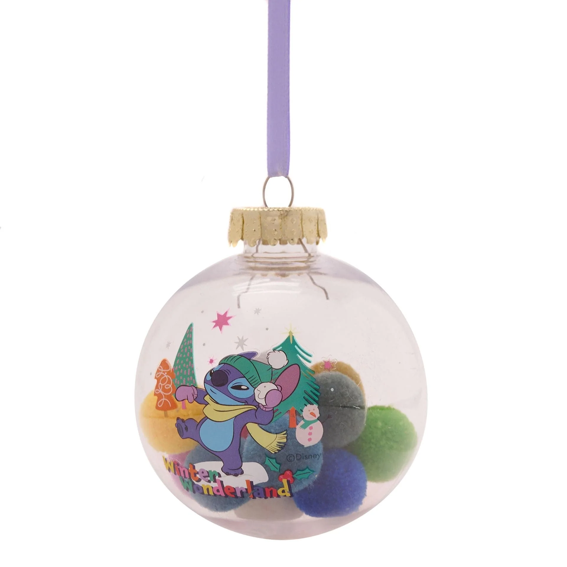 Disney Icons And Villains Set of 7 Baubles with Pom Poms Lilo & Stitch - Image 10