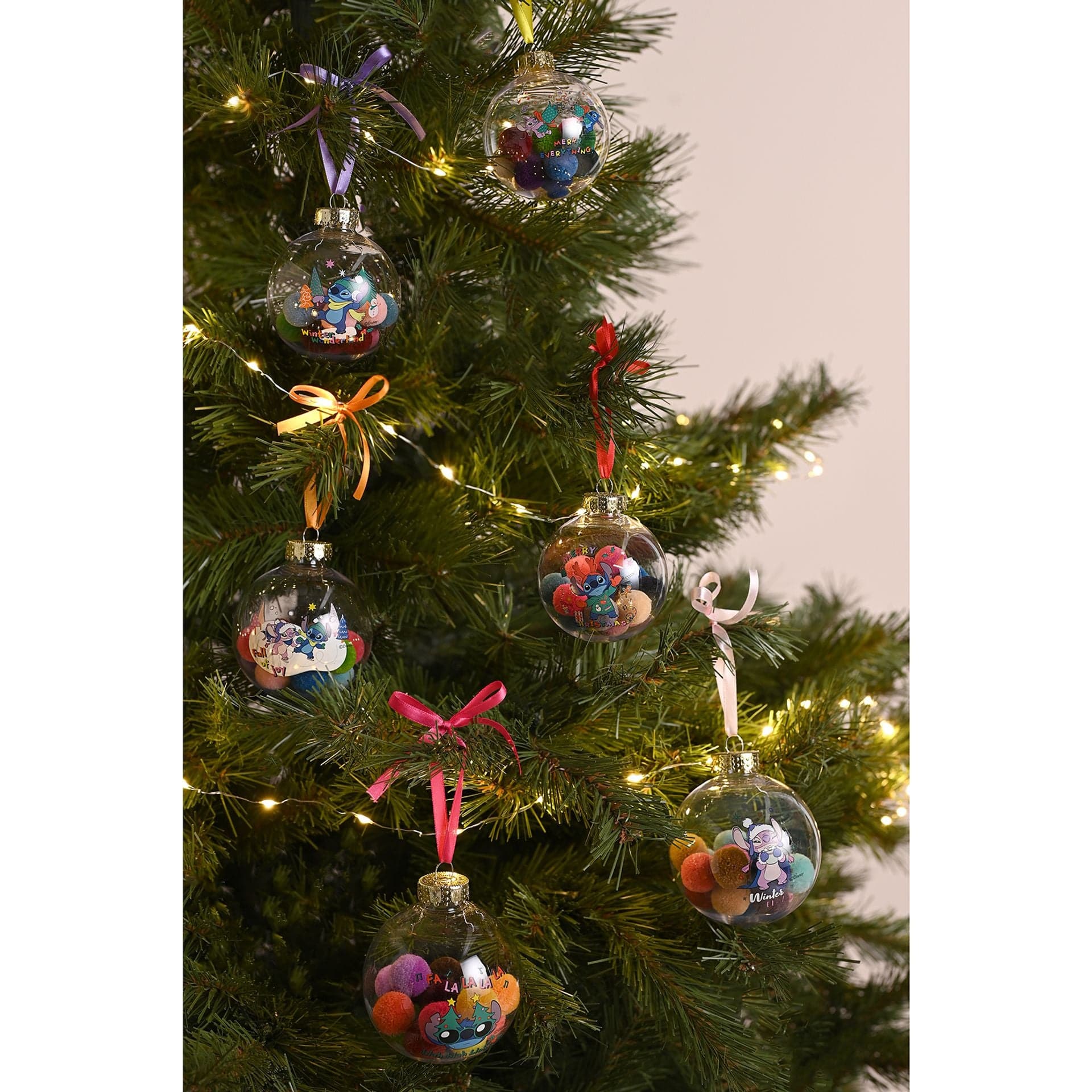 Disney Icons And Villains Set of 7 Baubles with Pom Poms Lilo & Stitch - Image 15