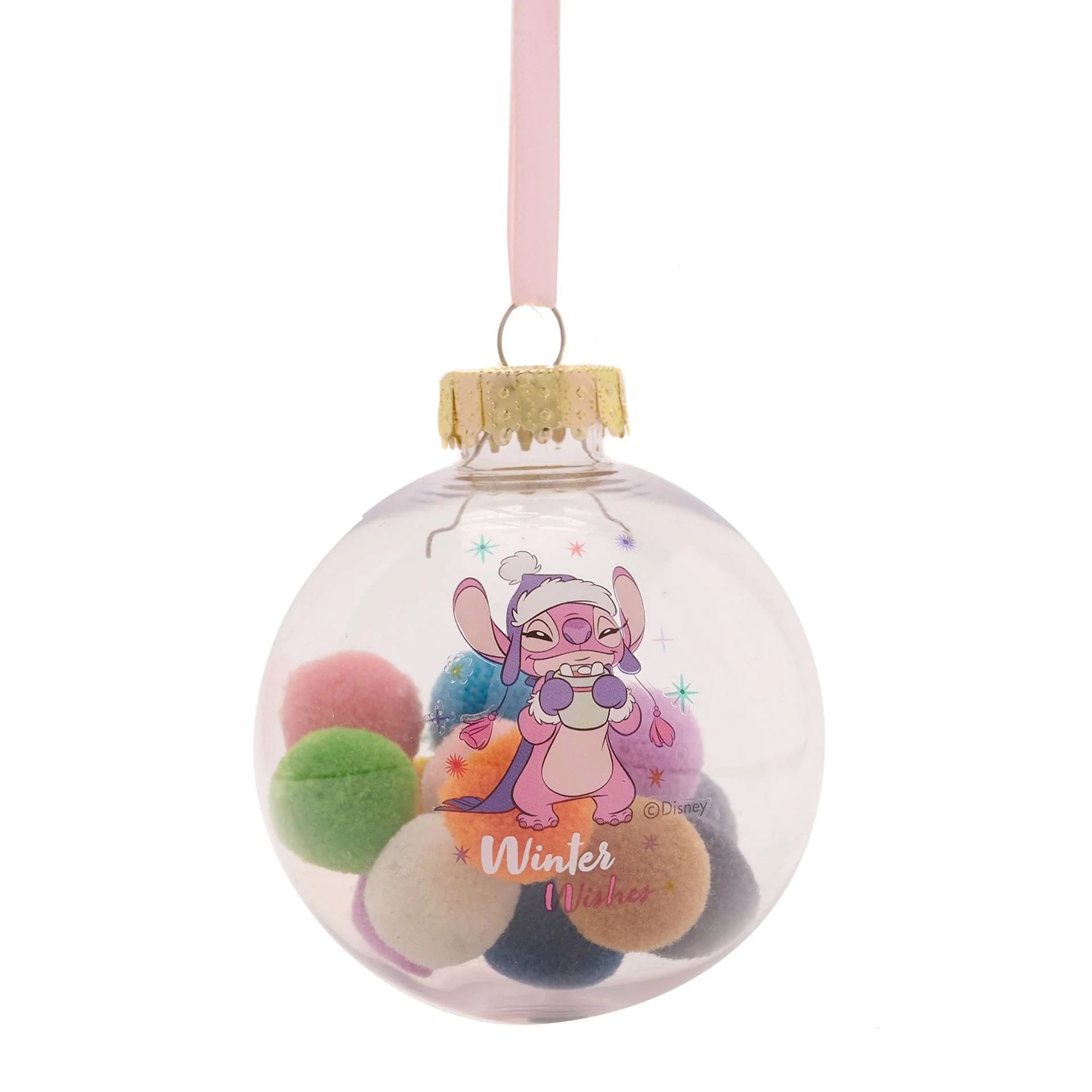 Disney Icons And Villains Set of 7 Baubles with Pom Poms Lilo & Stitch - Image 6