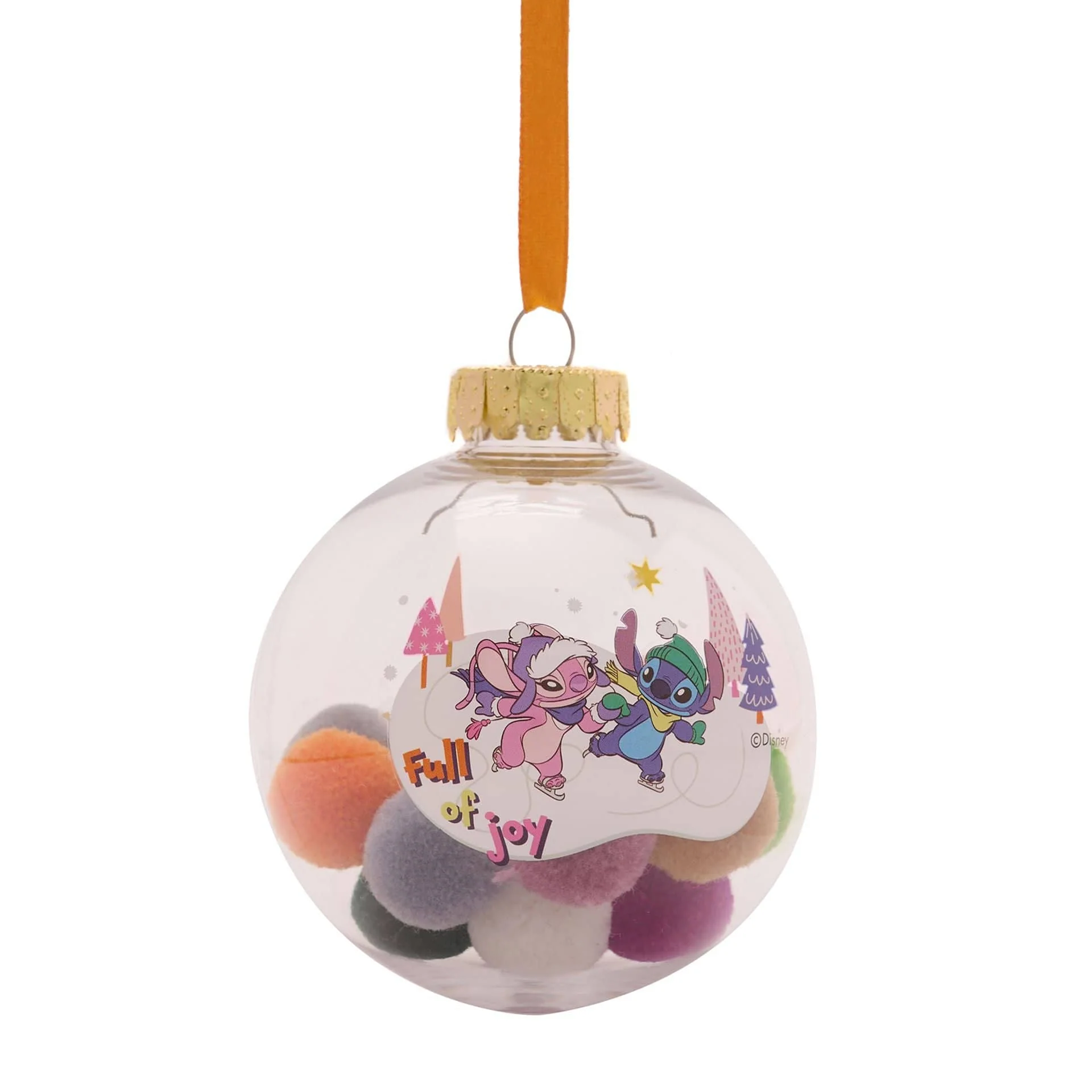Disney Icons And Villains Set of 7 Baubles with Pom Poms Lilo & Stitch - Image 8