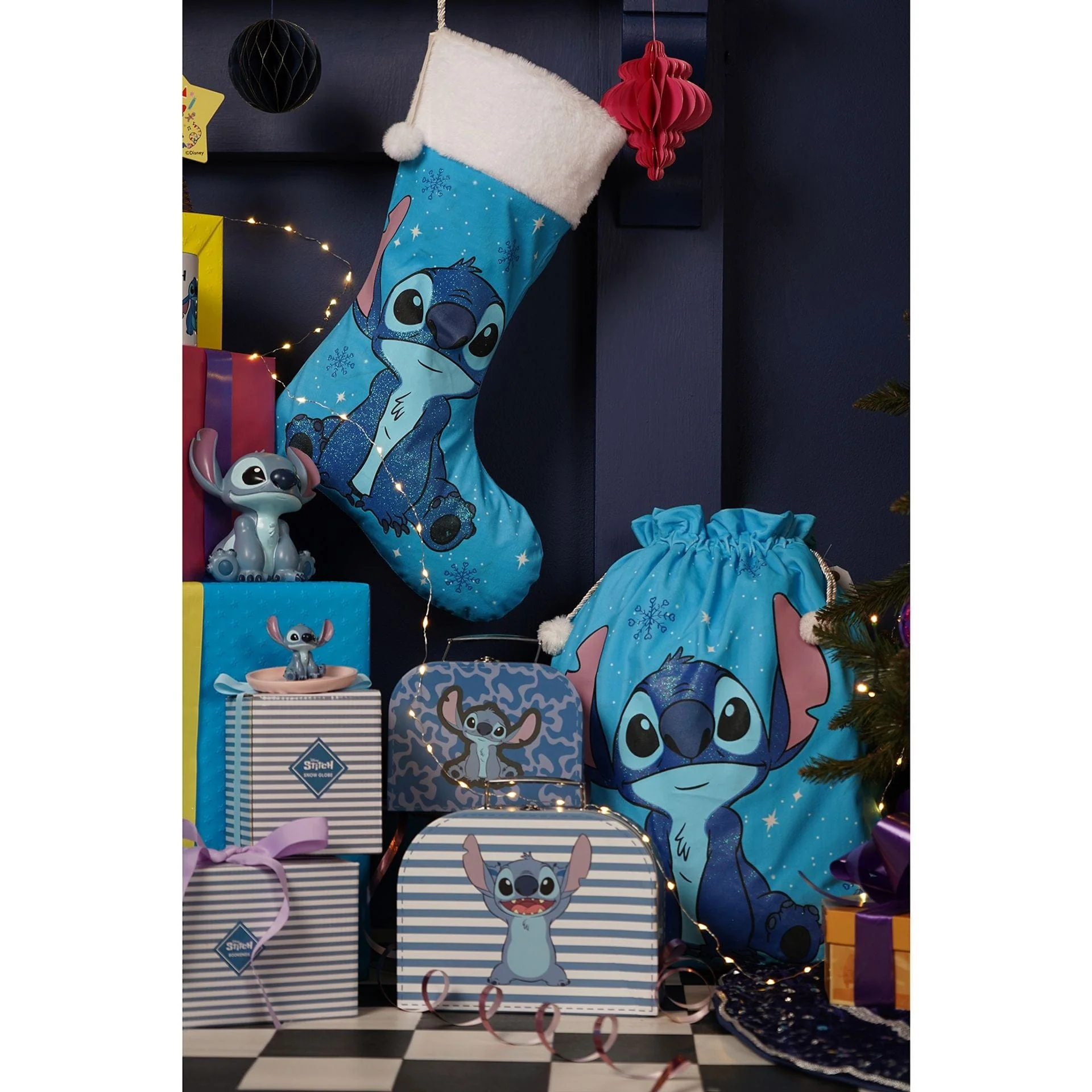 Disney Icons And Villains Stitch Christmas Stocking - Image 4