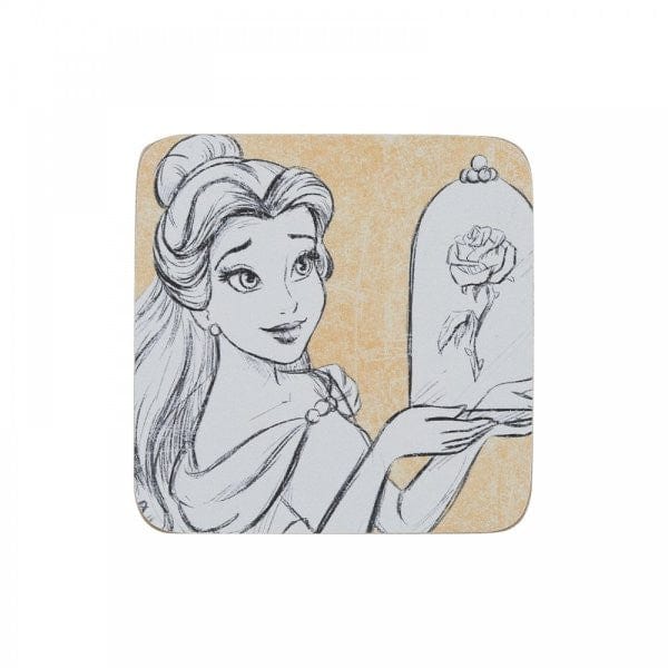 Disney Love Blooms Belle Coaster Set of 4 A31837 - Image 2