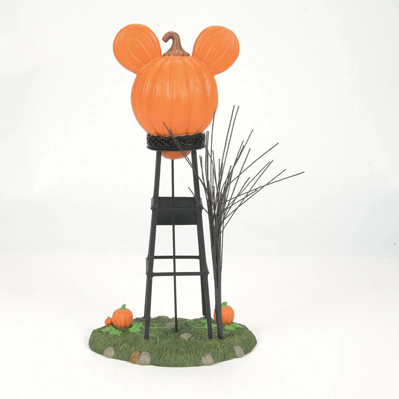Disney Mickey's Pumpkintown Water Tower Figurine Disney Village By Department 56 - Image 3