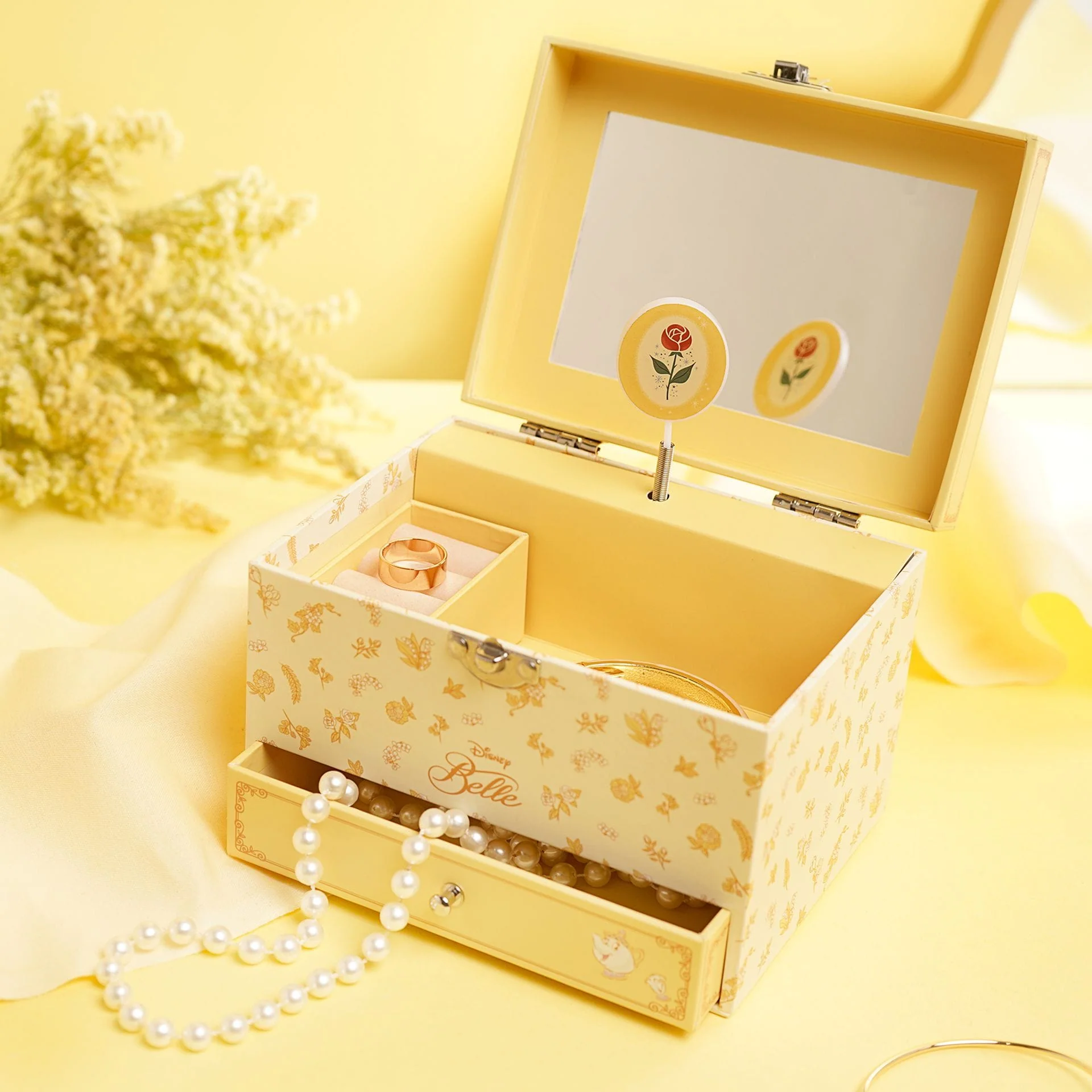 Disney Pastel Princess Musical Jewellery Box - Belle Beauty And The Beast - Image 6