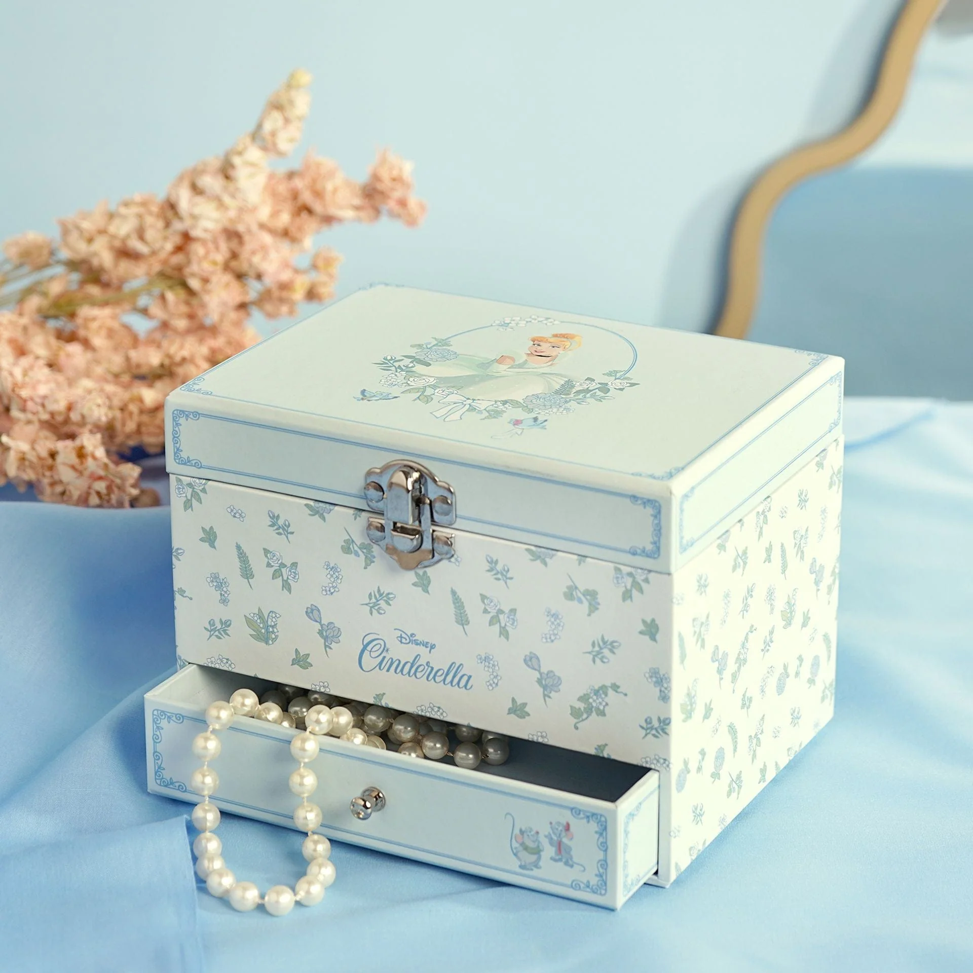 Disney Pastel Princess Musical Jewellery Box - Cinderella - Image 2