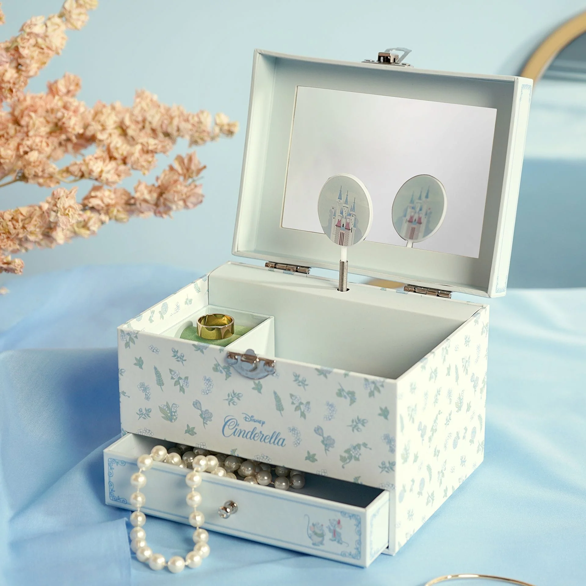 Disney Pastel Princess Musical Jewellery Box - Cinderella - Image 6
