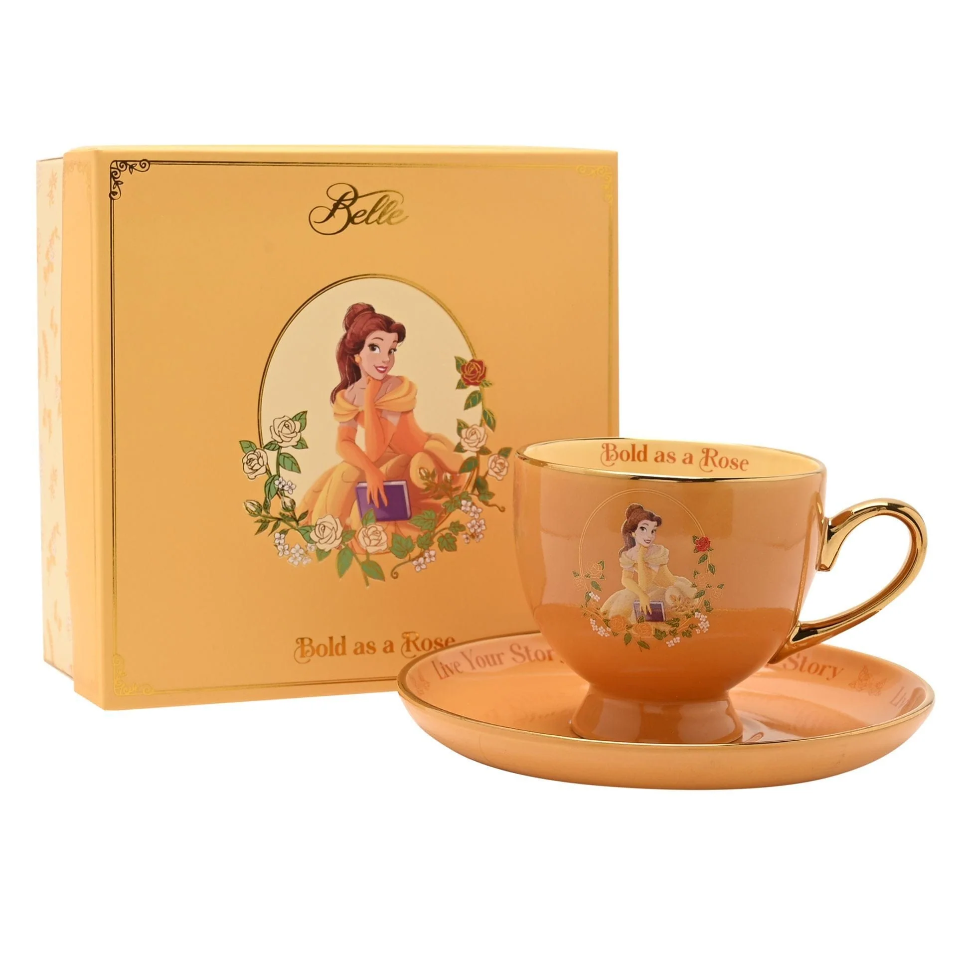 Disney Pastel Princess Tea Cup & Saucer - Belle - Image 4