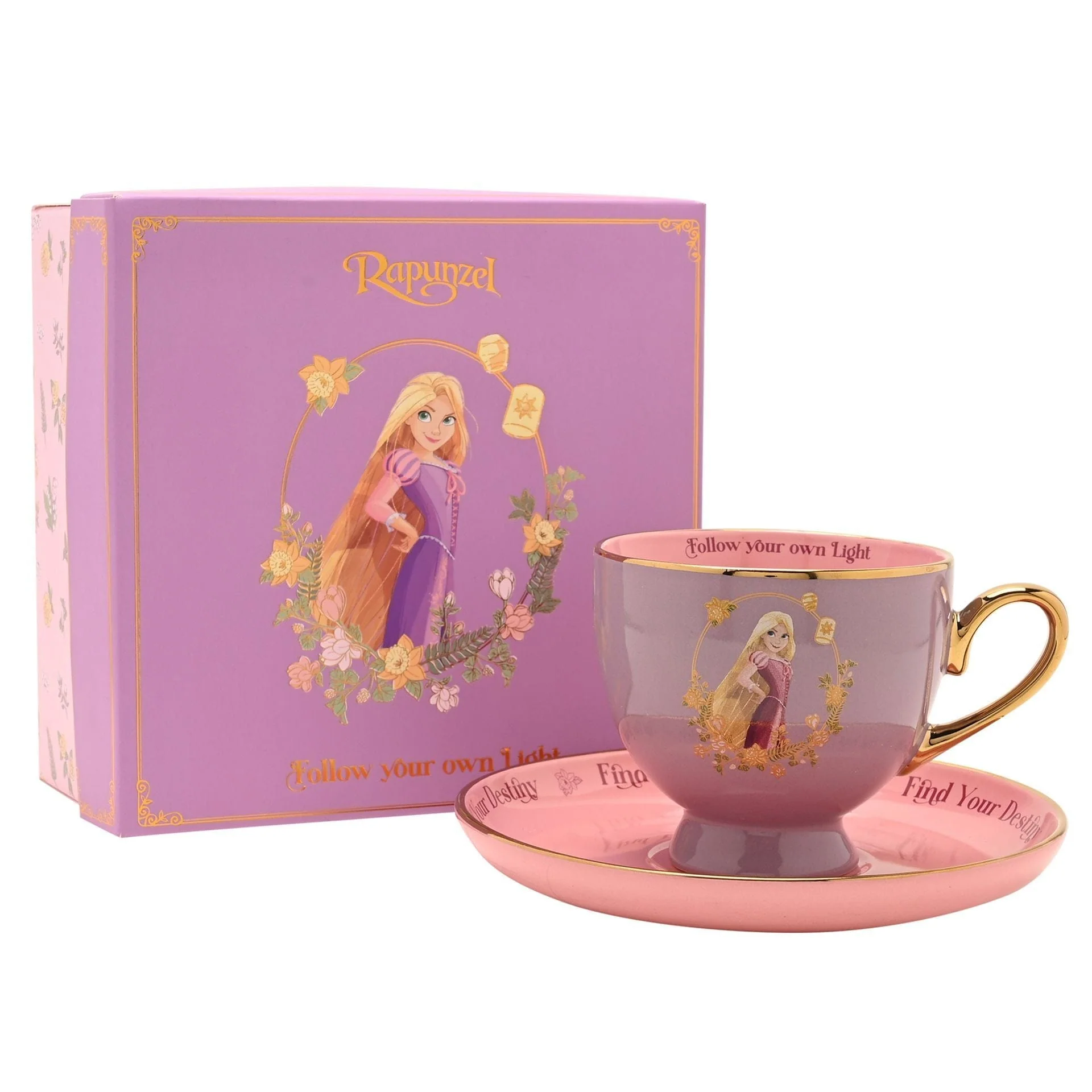 Disney Pastel Princess Tea Cup & Saucer - Rapunzel - Image 4