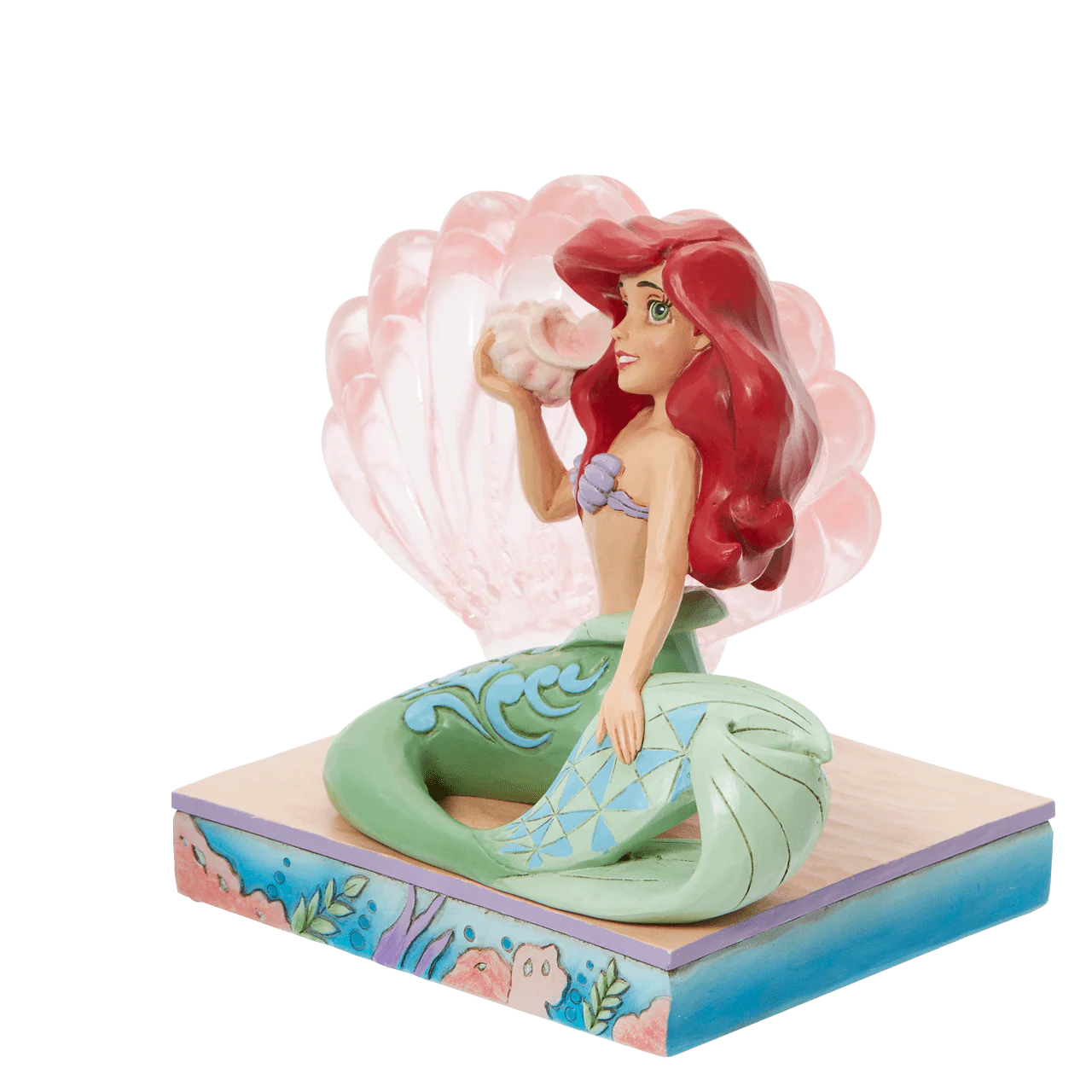 Disney Traditions Ariel with Clear Resin Shell Figurine By Jim Shore 6011923 - Image 3