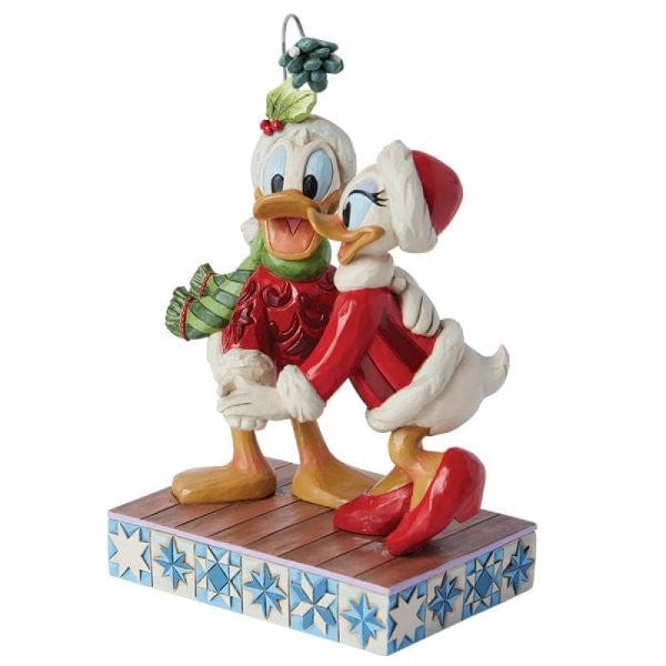 Disney Traditions Donald and Daisy Duck Mistletoe Figurine by Jim Shore 6015004 - Image 4