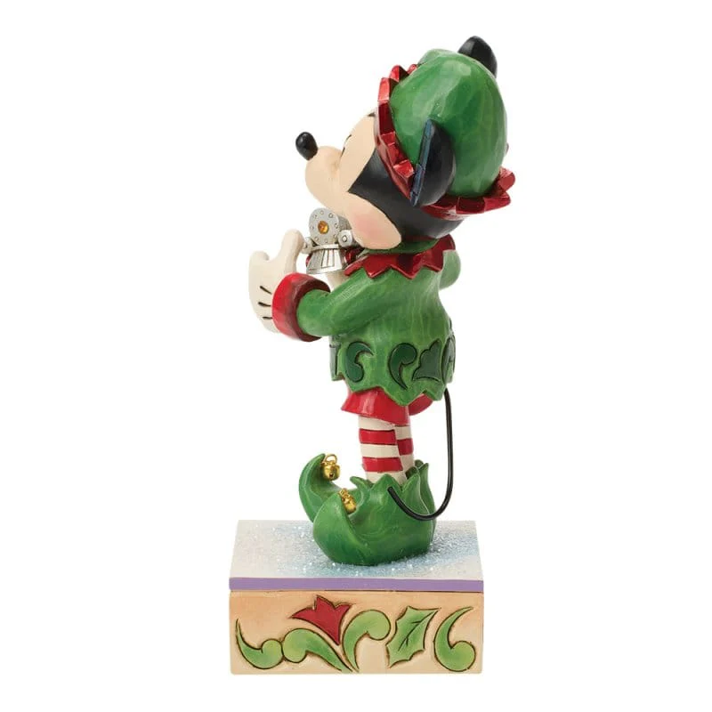 Disney Traditions Elf with Train (Mickey Elf) Figurine By Jim Shore 6018712 - Image 4
