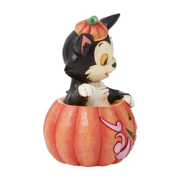 Disney Traditions Figaro in Jack-O-Lantern Mini Figurine By Jim Shore 6016583 - Image 2