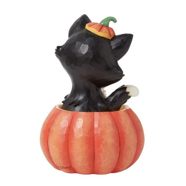 Disney Traditions Figaro in Jack-O-Lantern Mini Figurine By Jim Shore 6016583 - Image 3