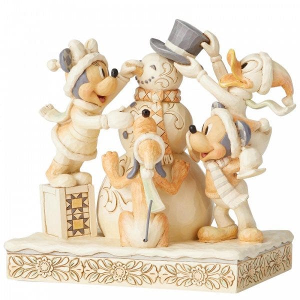 Disney Traditions Frosty Friendship - White Woodland Mickey and Friends 6002828 - Image 2