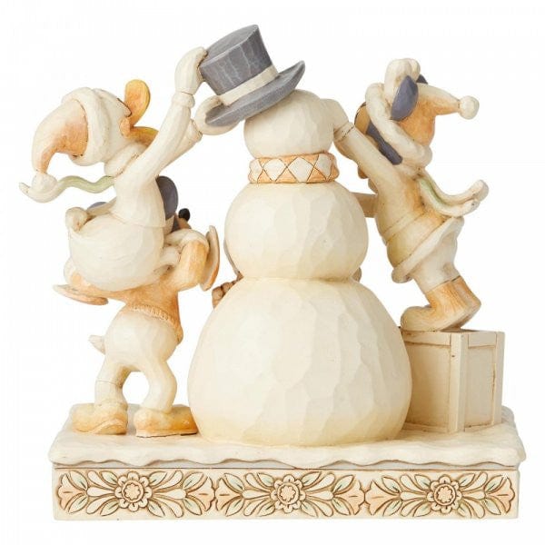 Disney Traditions Frosty Friendship - White Woodland Mickey and Friends 6002828 - Image 3
