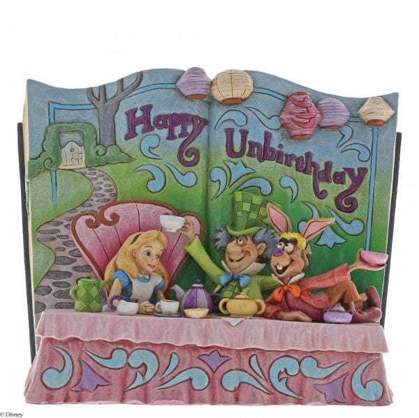 Disney Traditions Happy Unbirthday Storybook Alice in Wonderland Tea Party Figurine 4062257