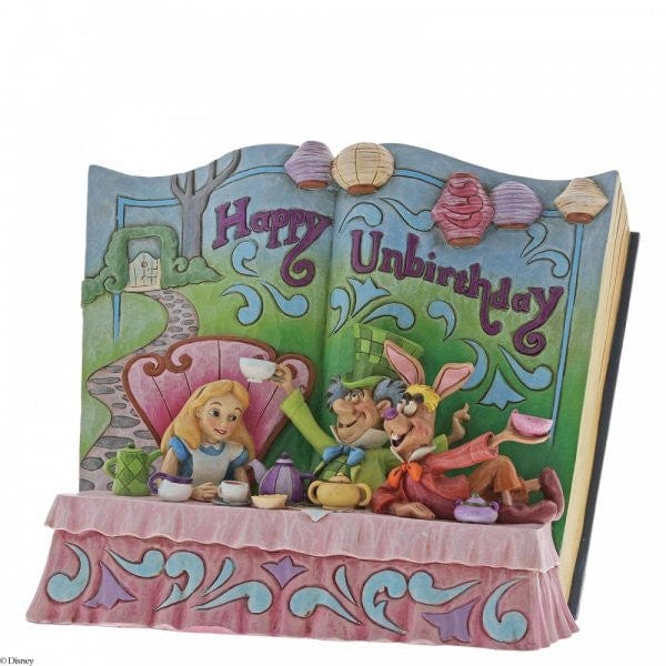 Disney Traditions Happy Unbirthday Storybook Alice in Wonderland Tea Party Figurine 4062257 - Image 2