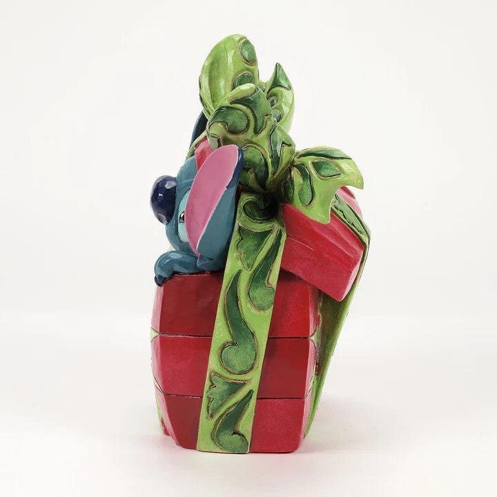 Disney Traditions Holiday Mischief (Stitch Tearing Christmas Present) Figurine By Jim Shore 6016884 - Image 2
