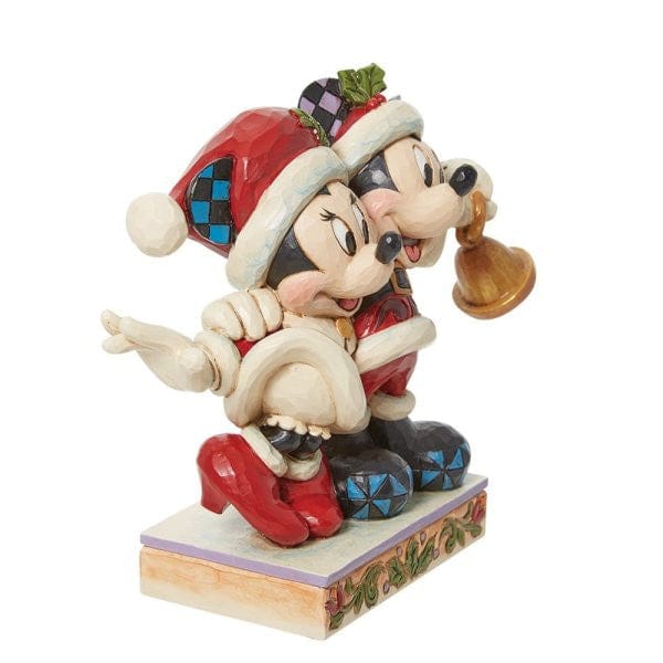 Disney Traditions Jingle Bell Mickey & Minnie Santa Christmas Figurine by Jim Shore 6013058 - Image 3