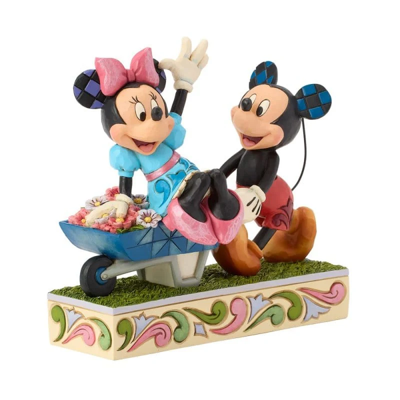 Disney Traditions Mickey and Minnie Wheelbarrow Figurine by Jim Shore - Image 3