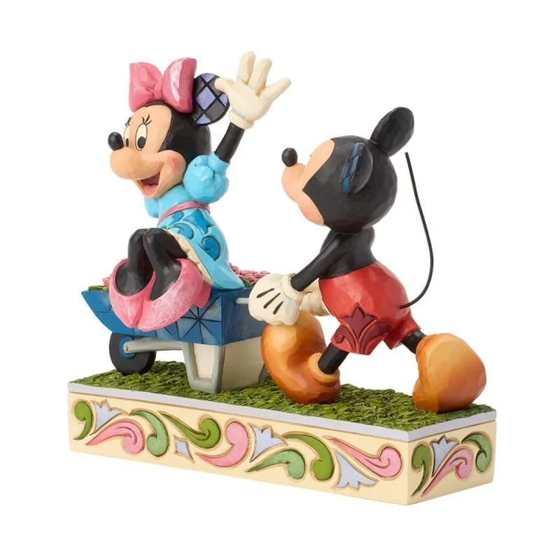 Disney Traditions Mickey and Minnie Wheelbarrow Figurine by Jim Shore - Image 4